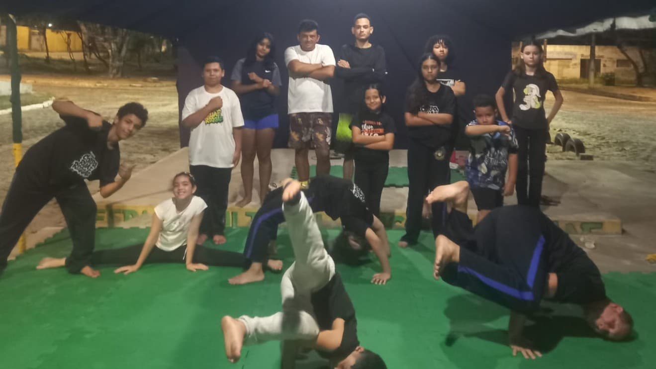 Roda de capoeira do projeto